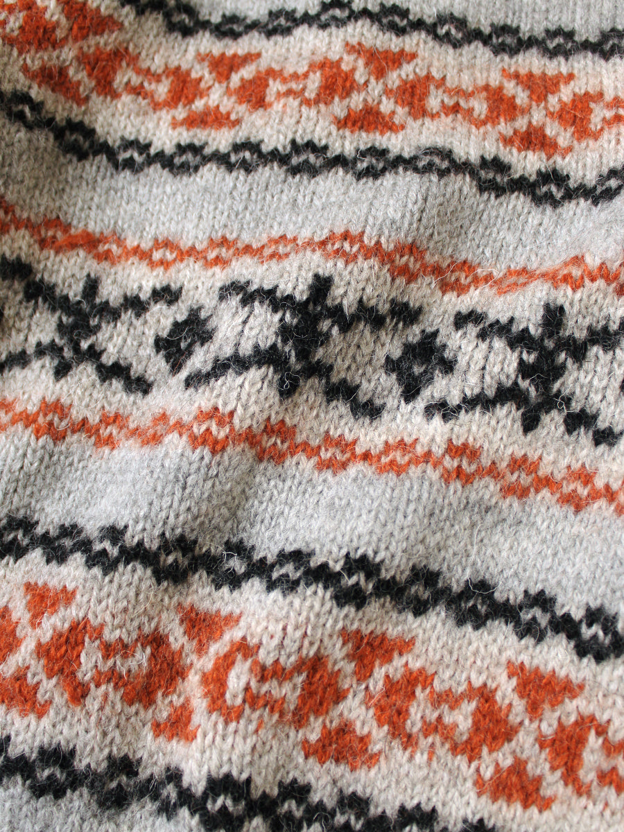3G Wool Yellowknife Fair Isle ZIP Short...