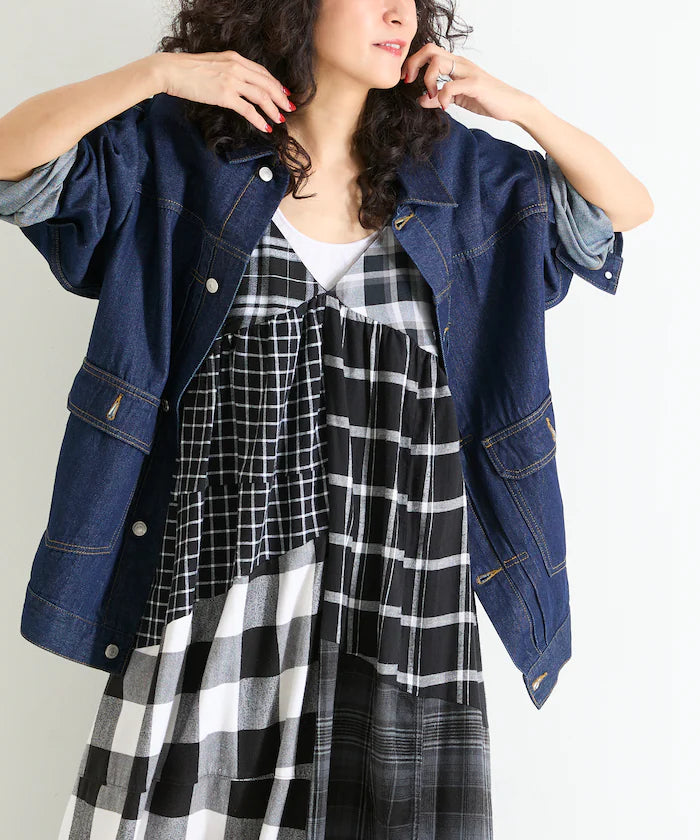 Vintage Remake Check Cami Dress