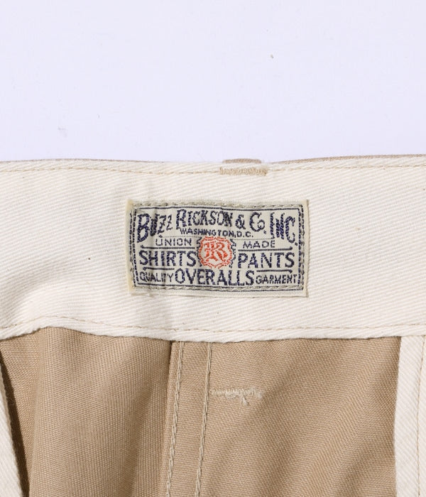 BUZZ RICKSON’S ORIGINAL SPEC. CHINOS (ONE WASH)