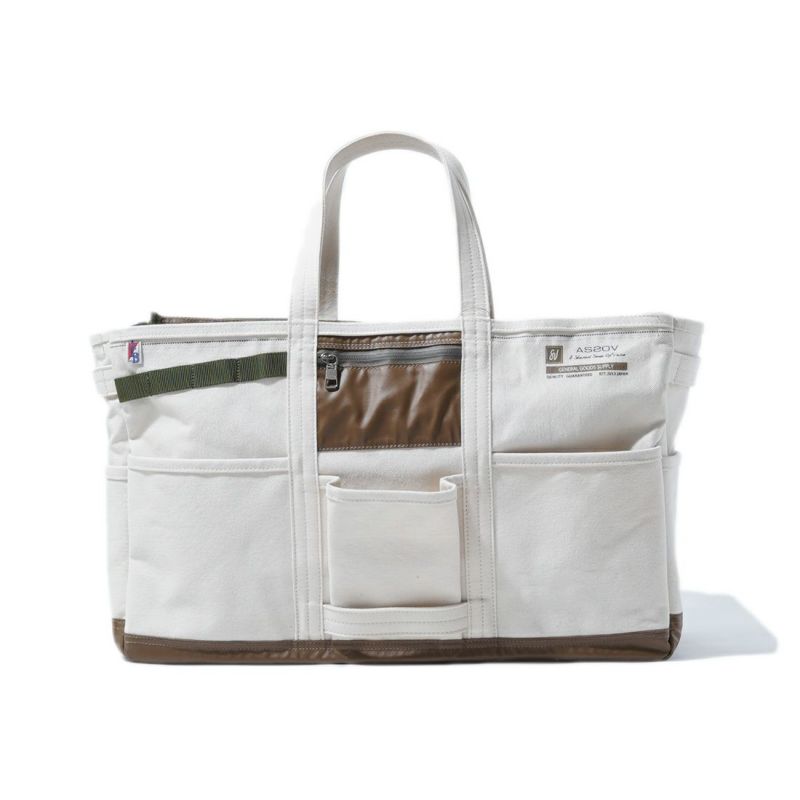 ALBERTON CANVAS TOTE sizeM/KHAKI