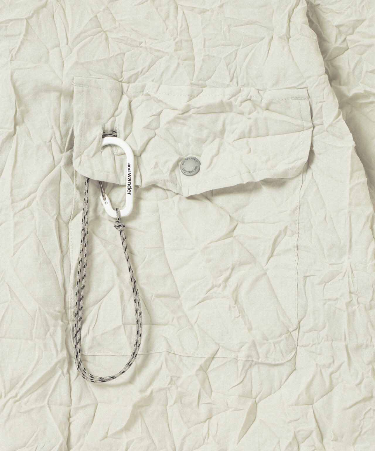 washer pleated open SS shirt (M)