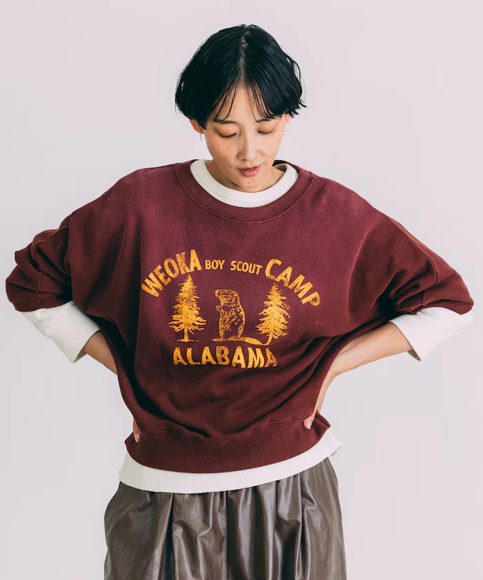 Fade Print Dolman Sweat
