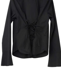Hysteric Spider Lace Up Frill Cuff Blouse