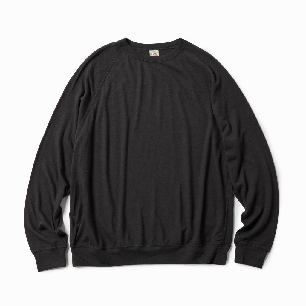 GL69413 / WASHBLE WOOL SUPER 140's RAGLAN CREW NECK SHIRT