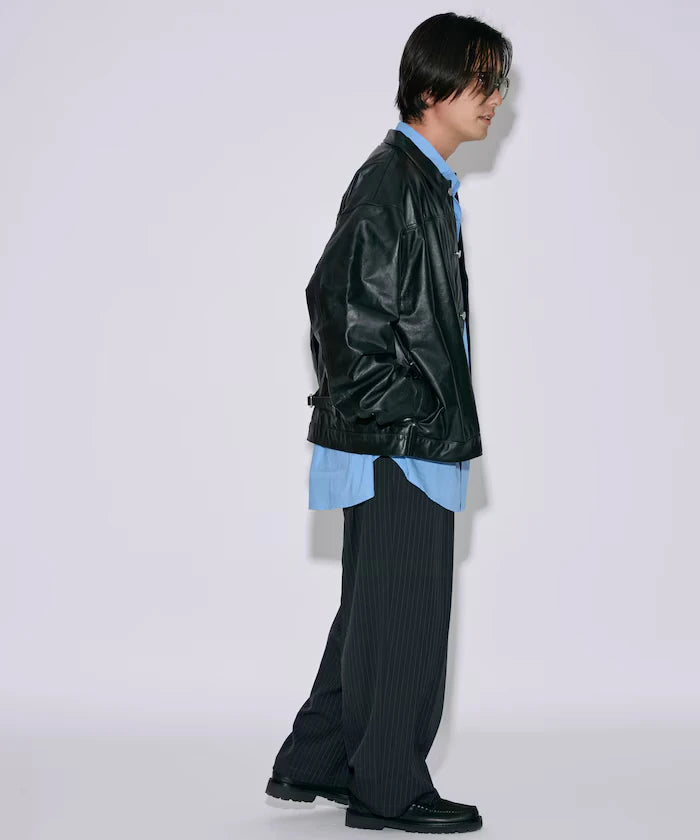 Leather Jacket TYPE-1 / Water-Repellent Leather / Cowhide