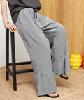 Wide Silhouette Tiered Check Easy Pants [Limited Edition]
