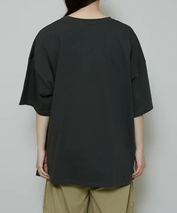 Big T-shirt with Pearl and Sagara Embroidery - Limited Edition