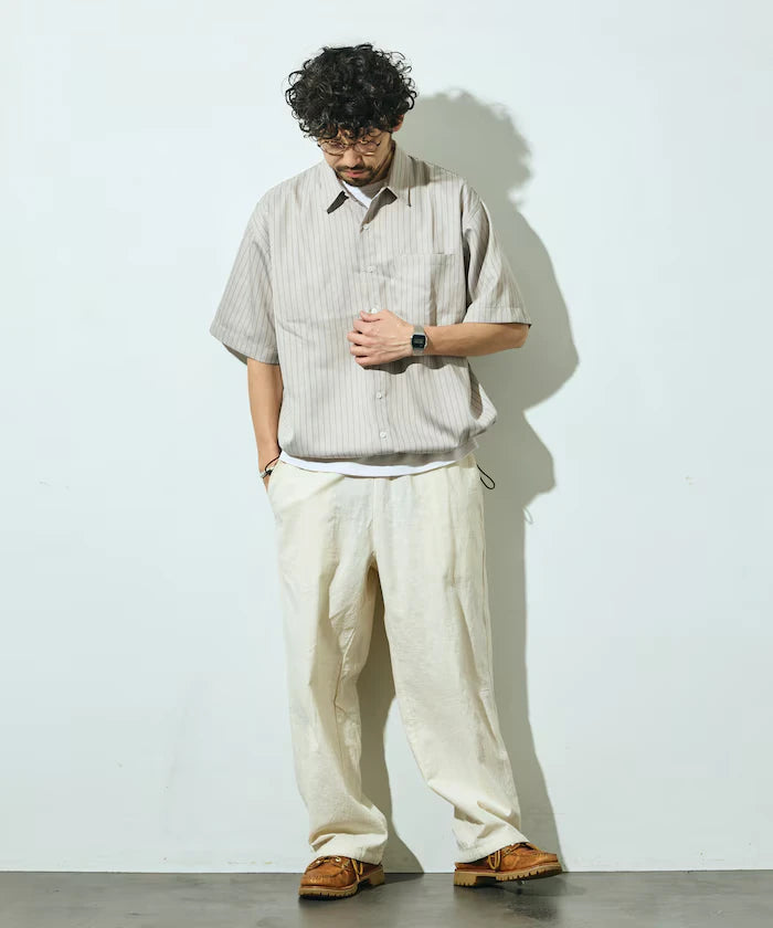 Spindle Stripe Short Sleeve Shirt / Compatible with Setup
