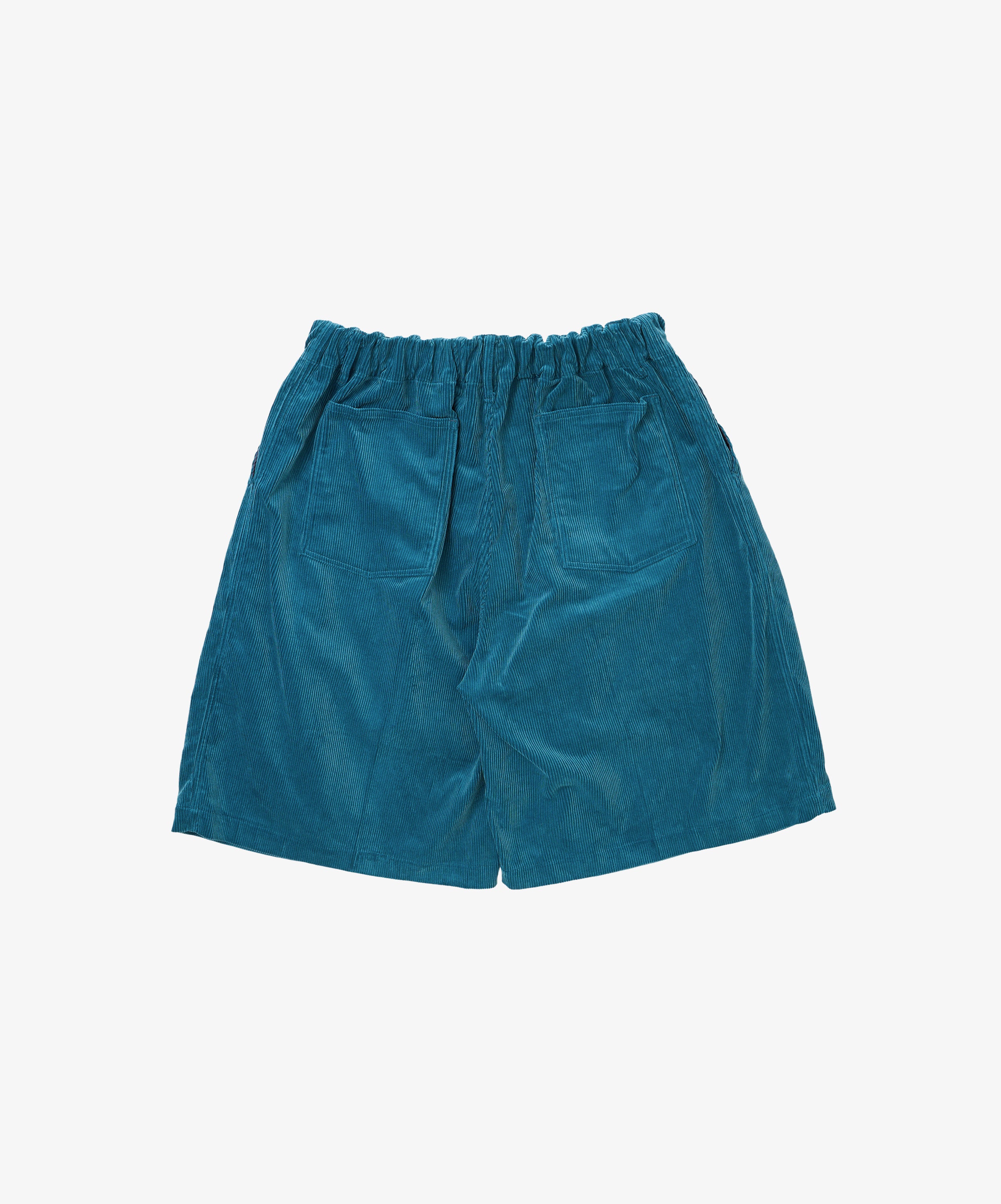circular short corduroy blue