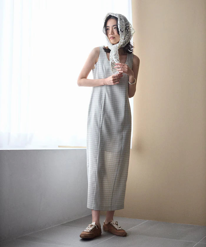 Camilla Check I-Line Dress / Suitable for Setup