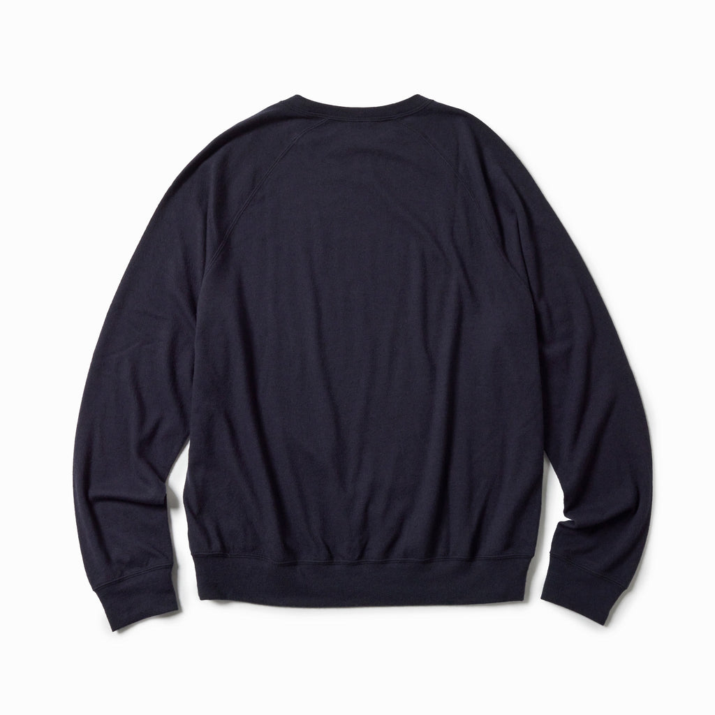 GL69413 / WASHBLE WOOL SUPER 140's RAGLAN CREW NECK SHIRT