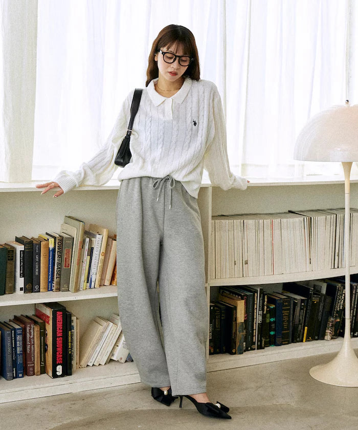 Brushed Back Sweat Curve Pants Limited Edition