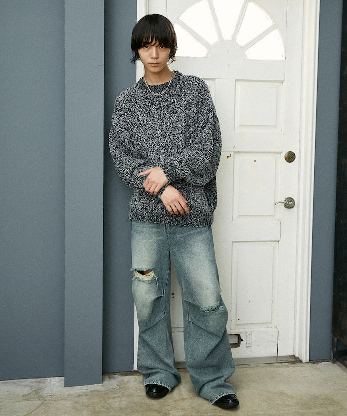 Mall Yarn Crew Neck Knit 【Limited Edition】