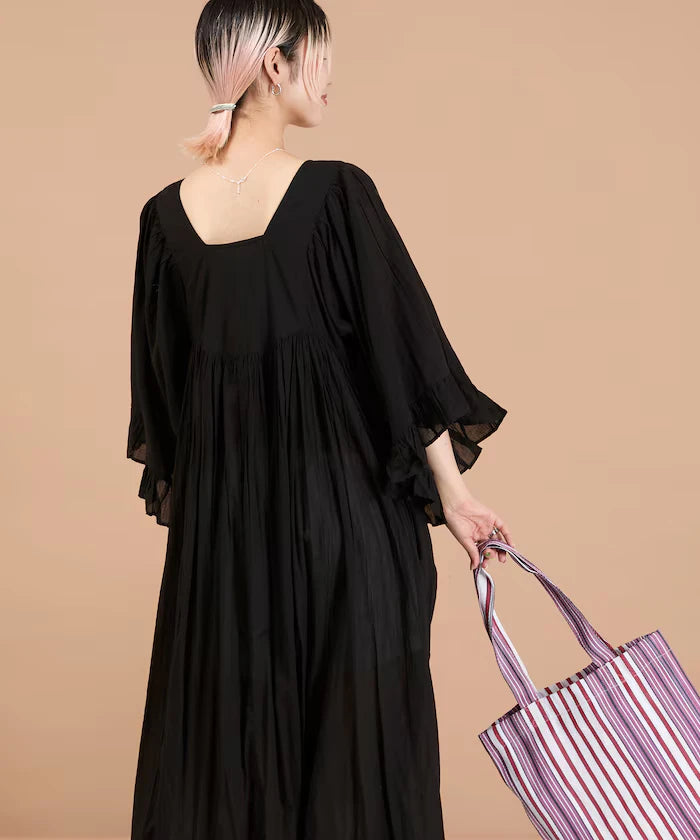India Square Neck Frilled Dress