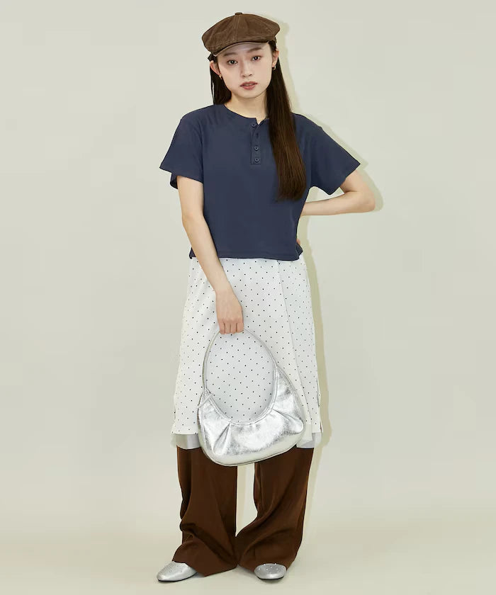 Light Waffle Henley Neck T-Shirt Limited Edition