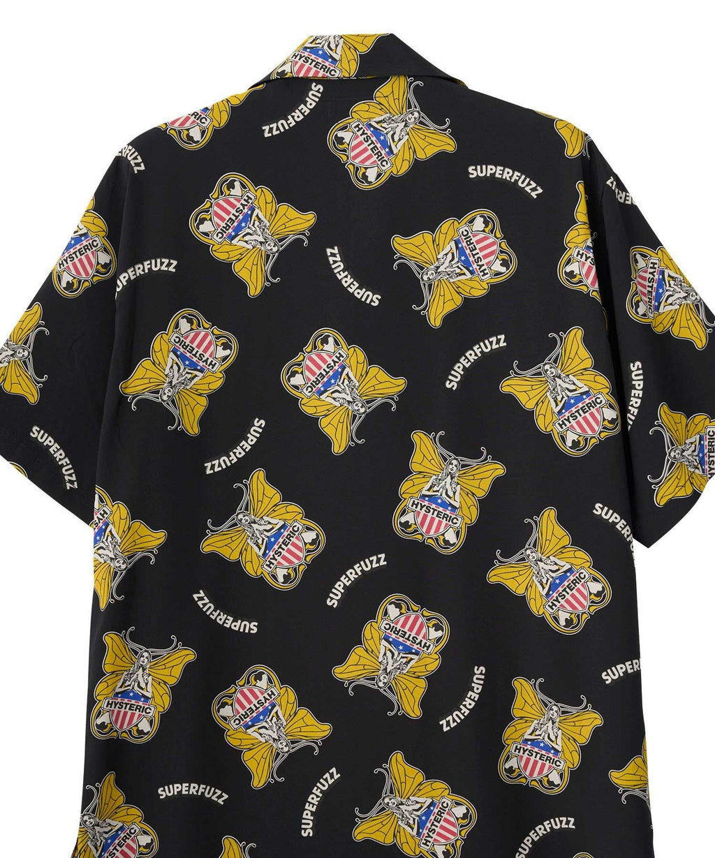 Levitated Girl Open Collar Shirt