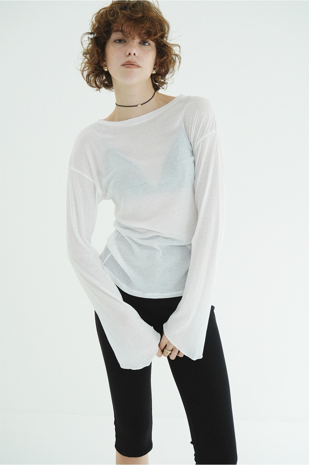 SHEER LOOSE CUT TOPS
