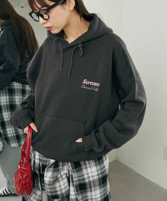 Sagara Embroidery French Bulldog Fleece-Lined Hoodie Limited Edition