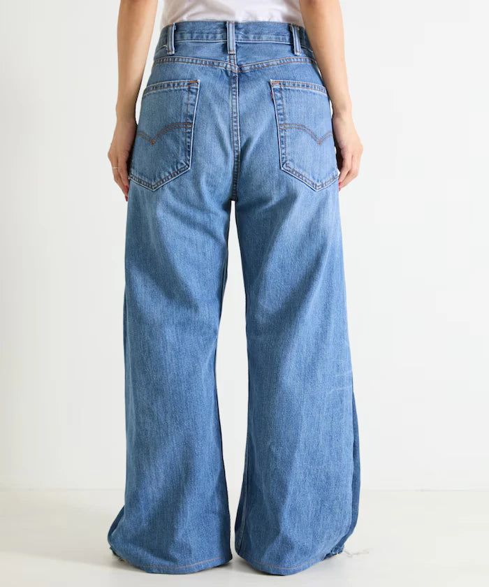 Vintage Remake Tuck Denim Pants