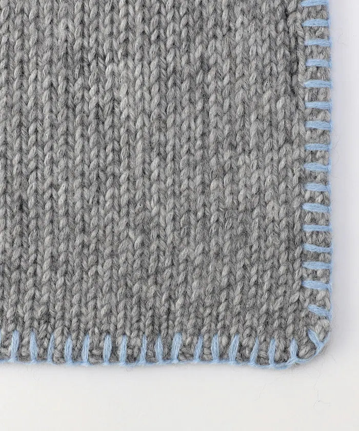 Color Block Blanket Stitch Scarf