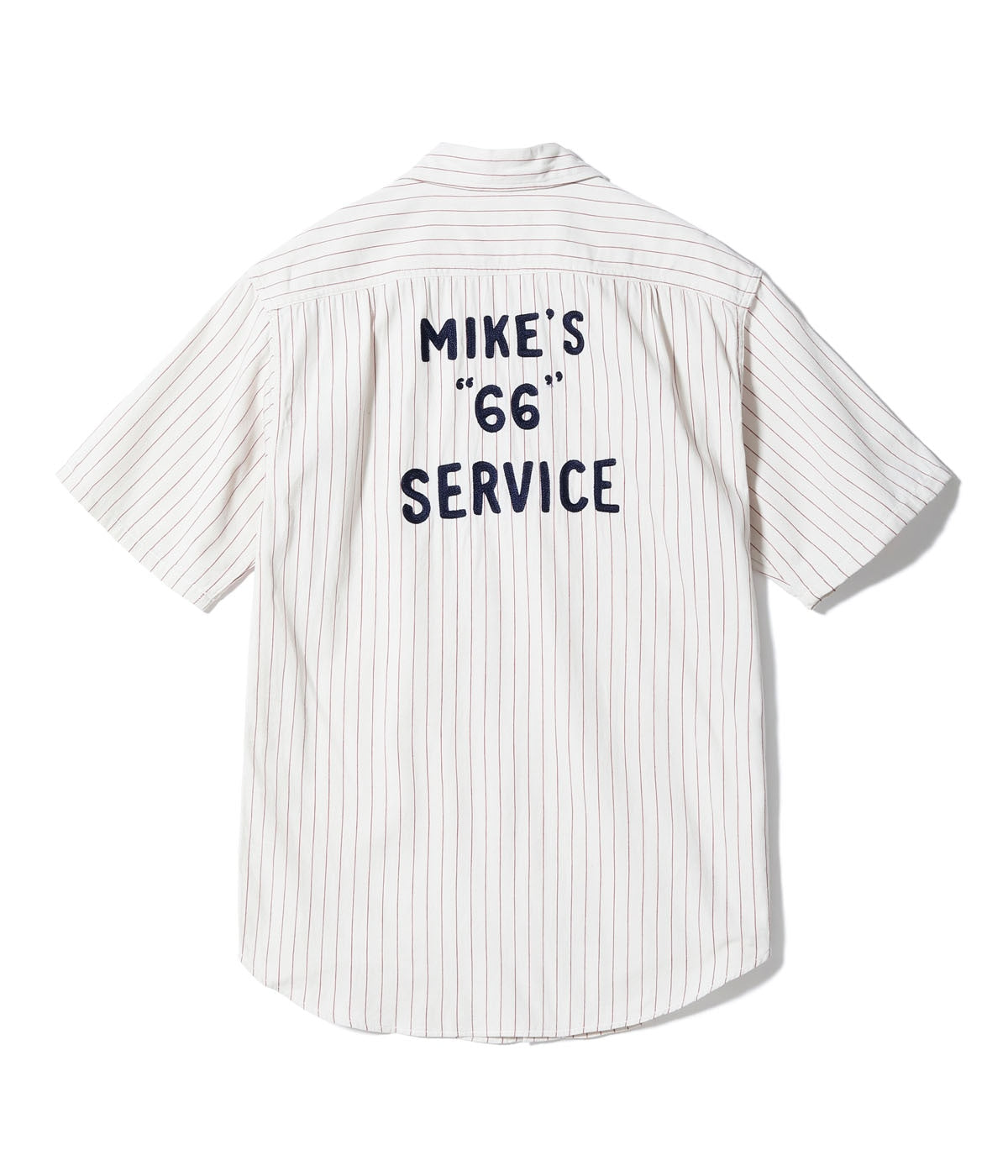COKE STRIPE WORK SHIRT with CHAIN EMBROIDERED