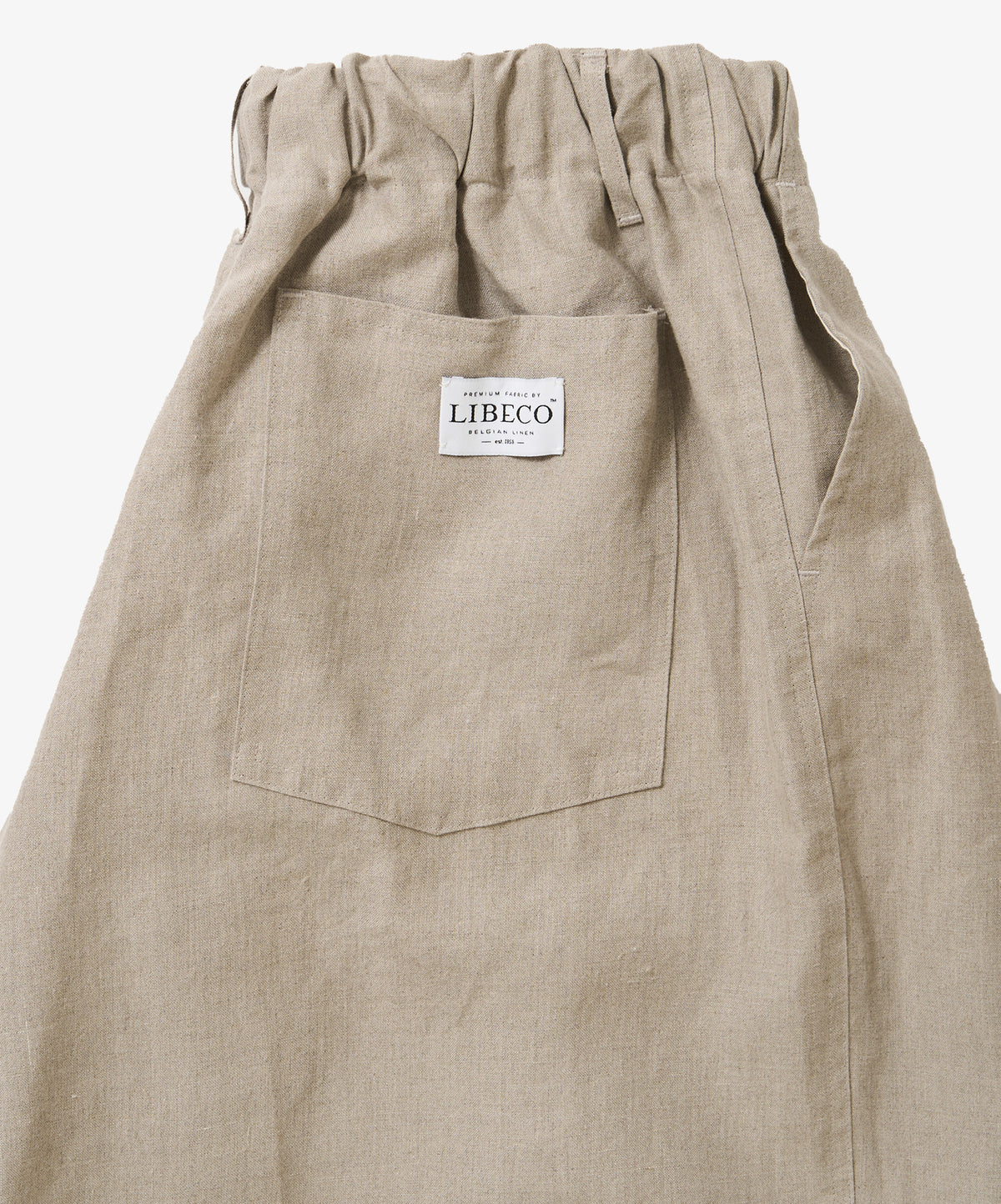 circular short pants linen ivory