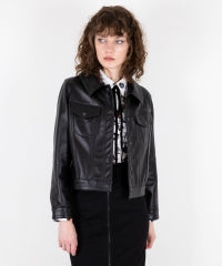 HYSTERIC ROLLERS Patch Short Leather Blouson