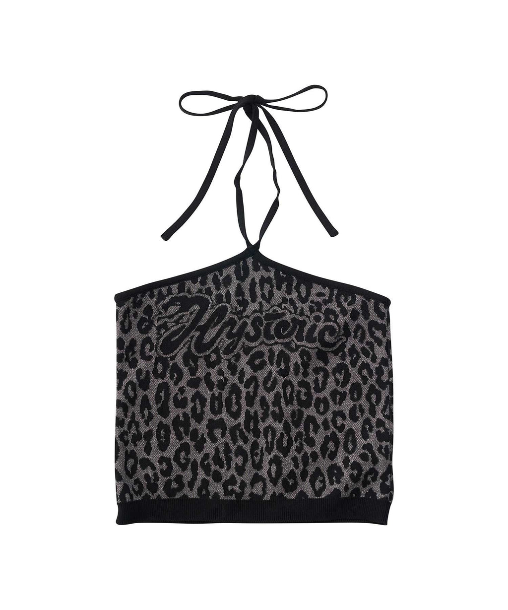 SNAKE LOGO Jacquard Halter Neck