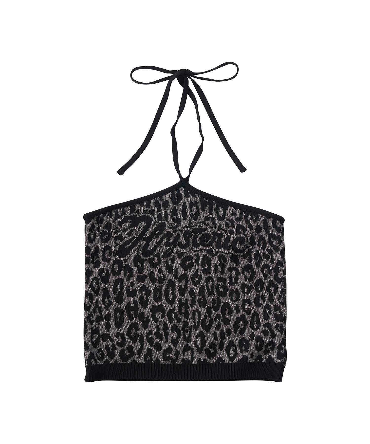 SNAKE LOGO Jacquard Halter Neck