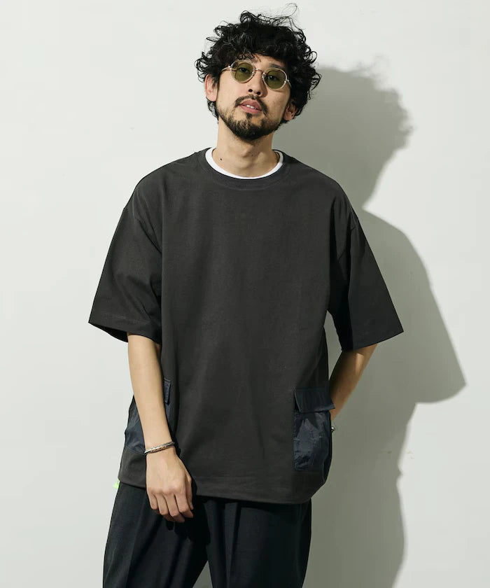 6 Ounce Side Pocket Spindle Short Sleeve T-Shirt / Big Silhouette