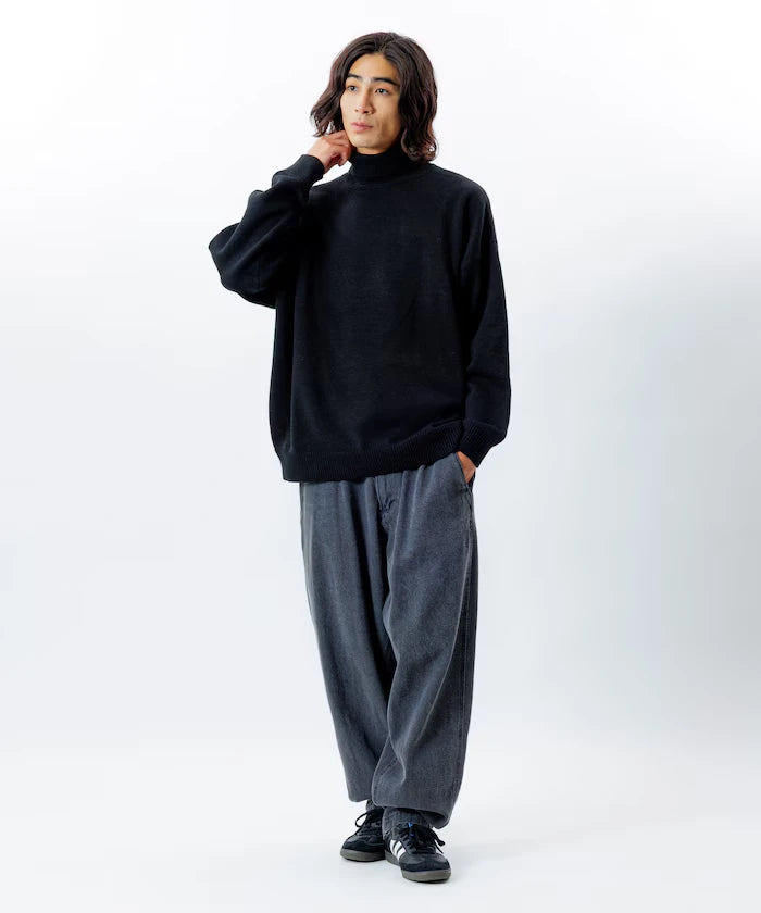Relaxed Fit Easy Care Washable Turtleneck Knit