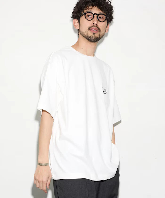 6 Ounce Front Logo Embroidered Crew Neck T-Shirt / One Point Design T-Shirt LEFT CHEST EMBROIDERY PSD