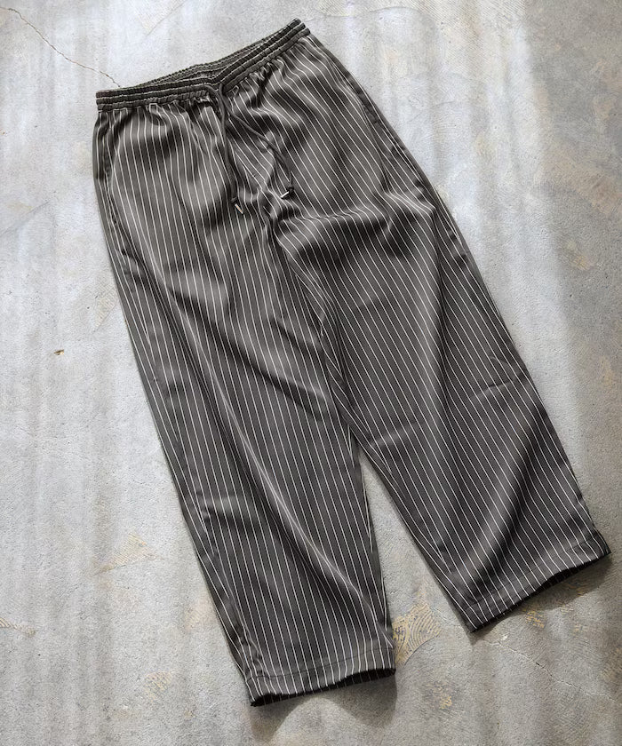 Spindle Stripe Easy Wide Pants / Compatible with Setup
