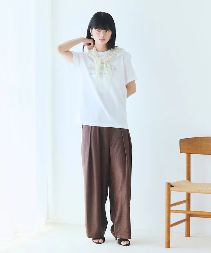 Comfortable Shell Print Crew Neck T-Shirt