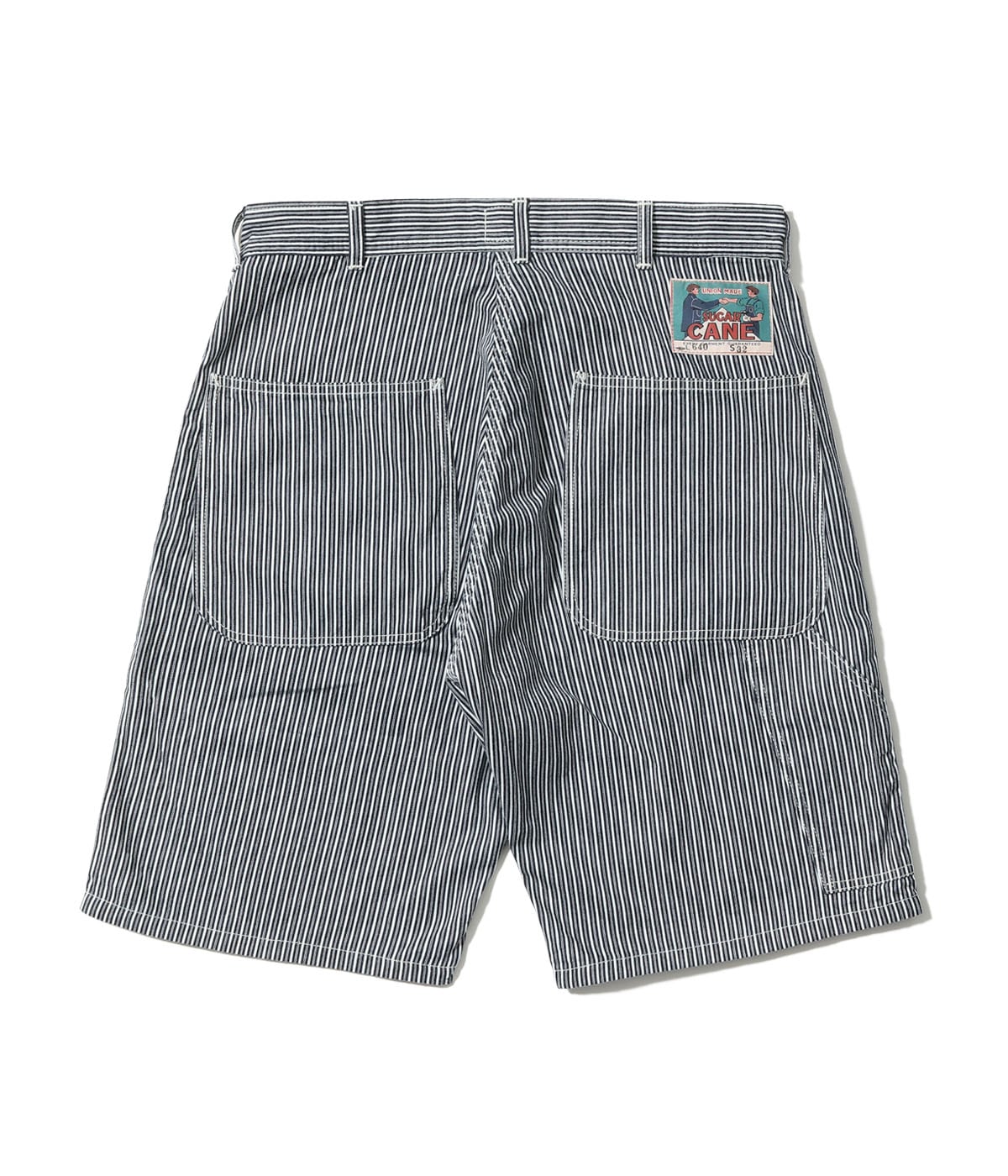 Fiction Romance 6oz. Indigo Stripe Double Knee Shorts