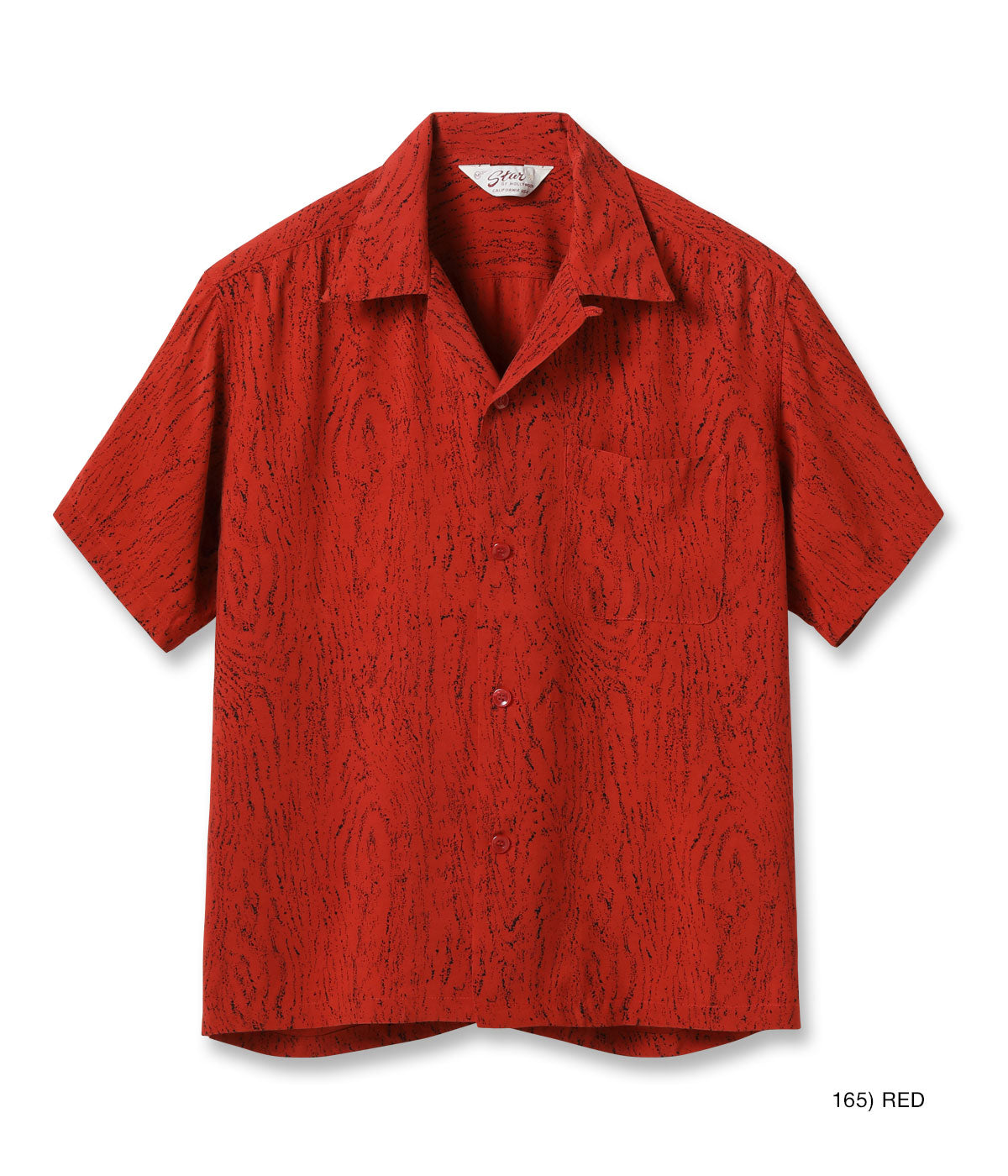 HIGH DENSITY RAYON OPEN SHIRT “WOOD GRAIN”