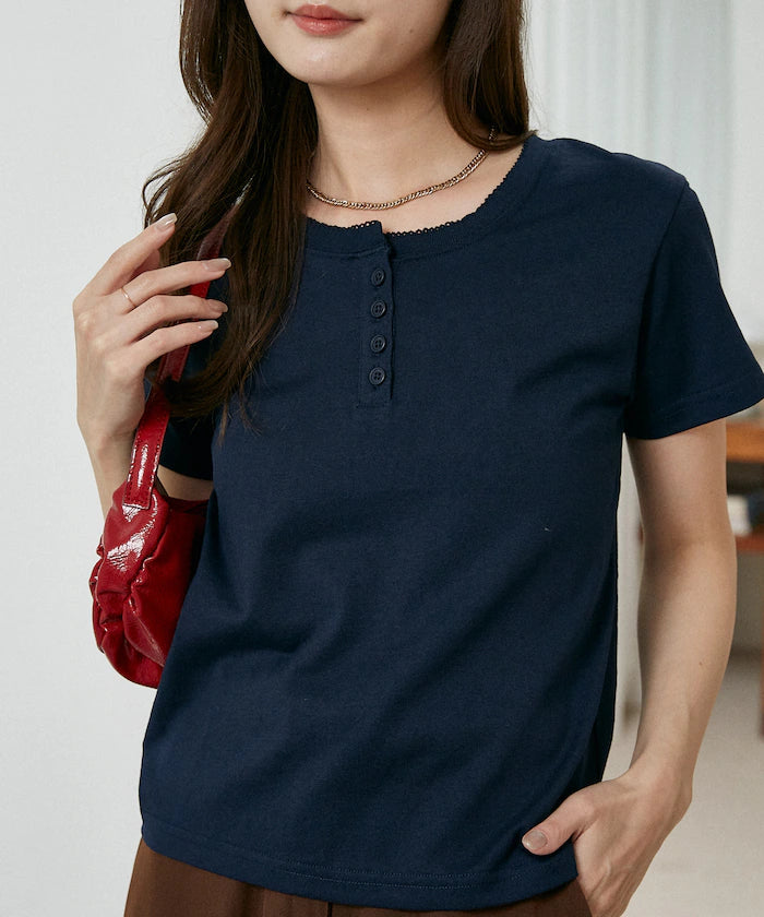 Picot Race Henry Neck T-Shirt Limited Edition