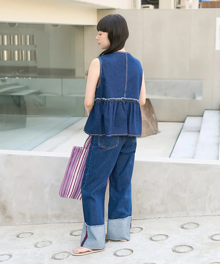 Peplum Gathered Vest <Set Up Compatible>