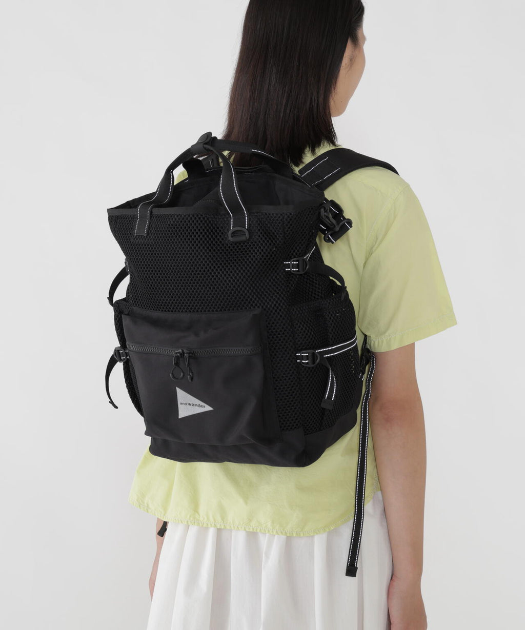 3D mesh 2way tote bag