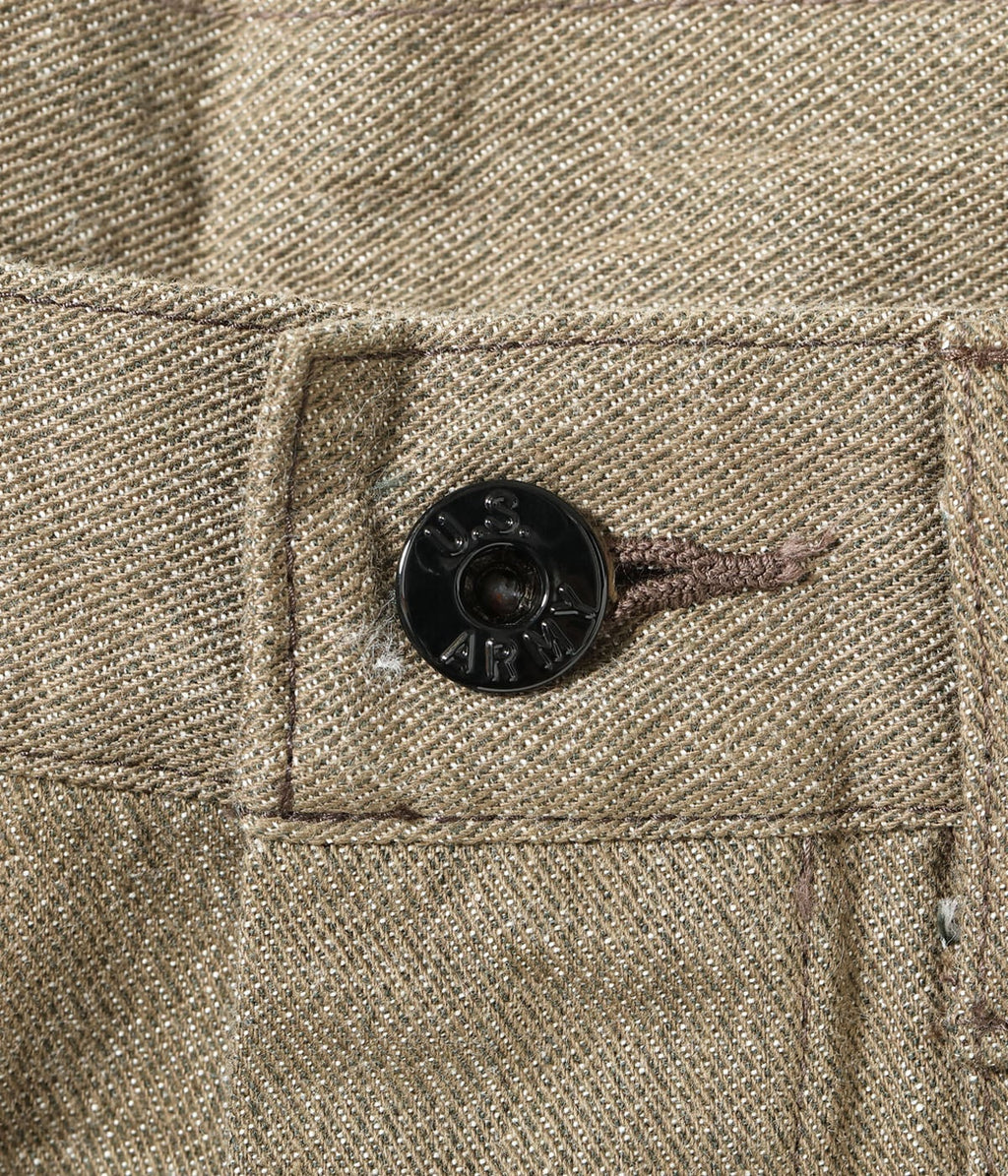 TROUSERS, WORKING, BROWN DENIM
