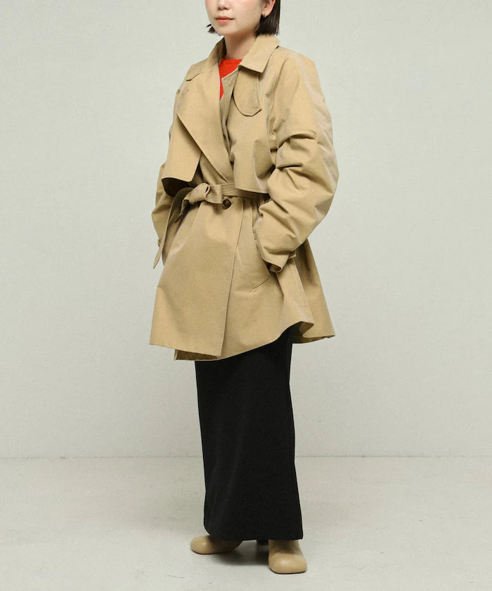 T/C Chambray Short Trench Coat