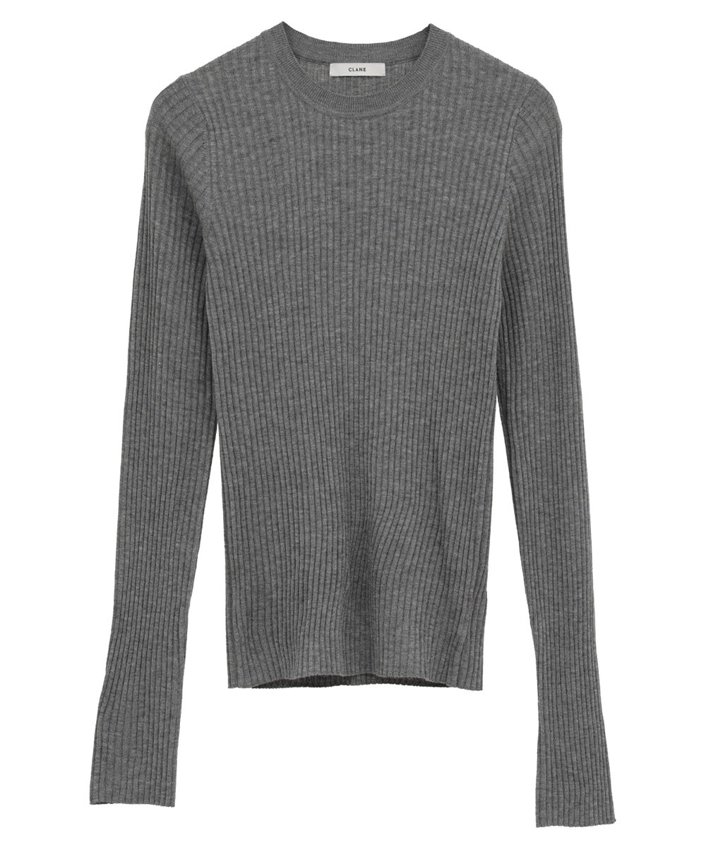 SHEER RIB KNIT TOPS