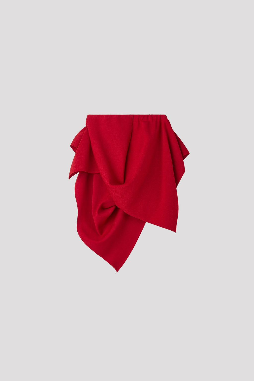 AC MILAN DRAPED STRAPLESS TOP