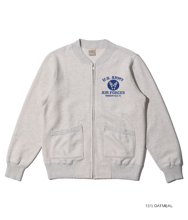 SET-IN ZIP SWEAT SHIRT ���U.S. ARMY AIR FORCES���