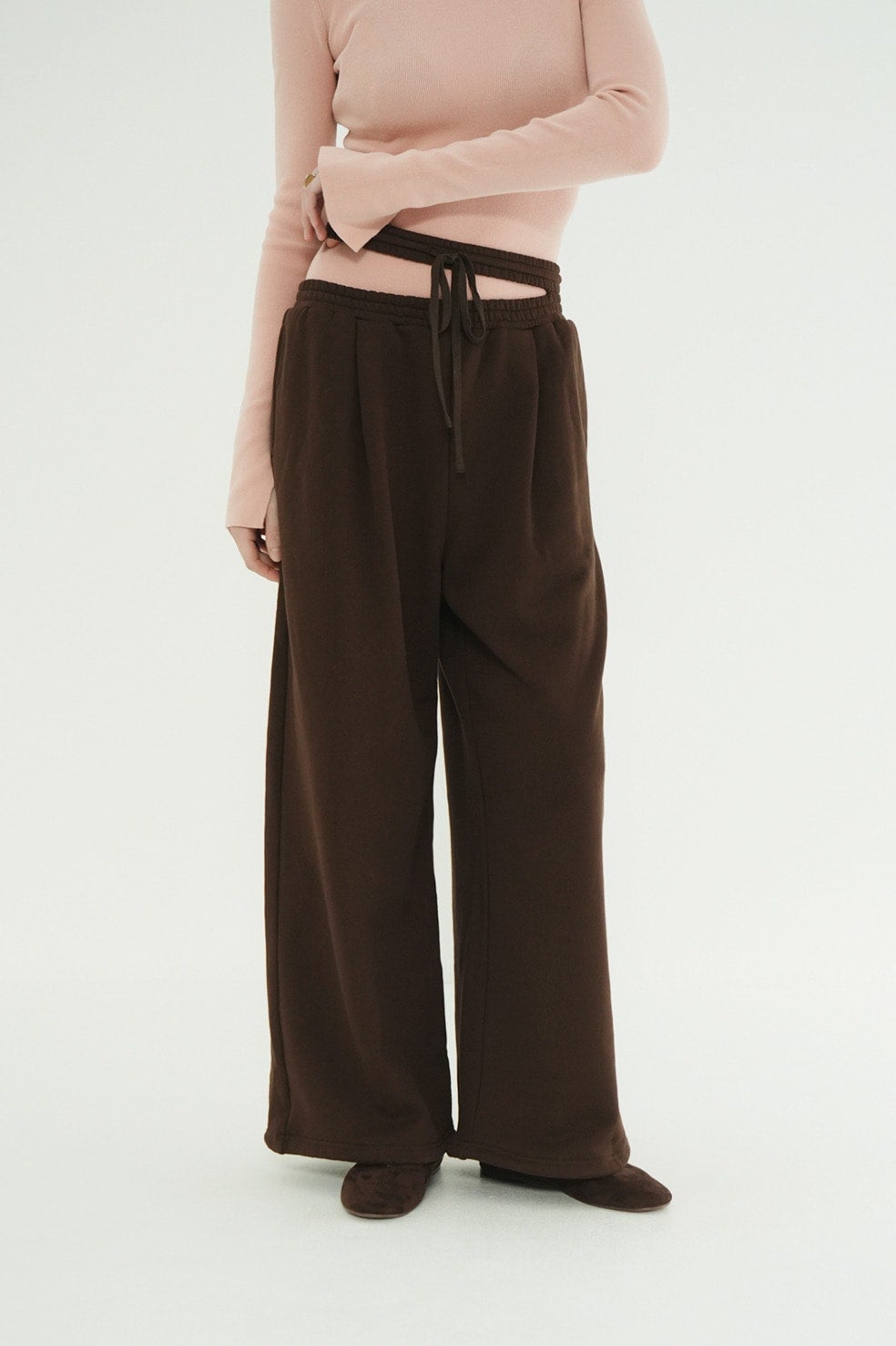 SLASH WAIST SWEAT PANTS
