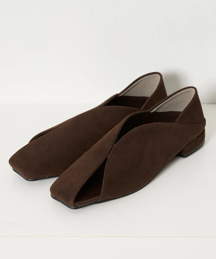 Slit Square Shoes