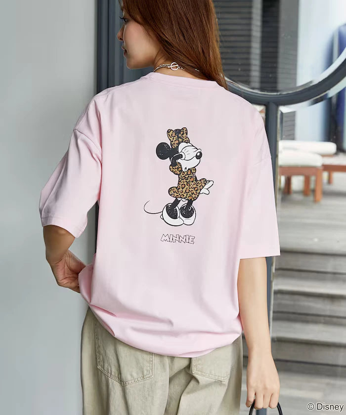 <Functional Material>Mickey Mouse & Minnie Mouse/Face T-Shirt Limited Edition