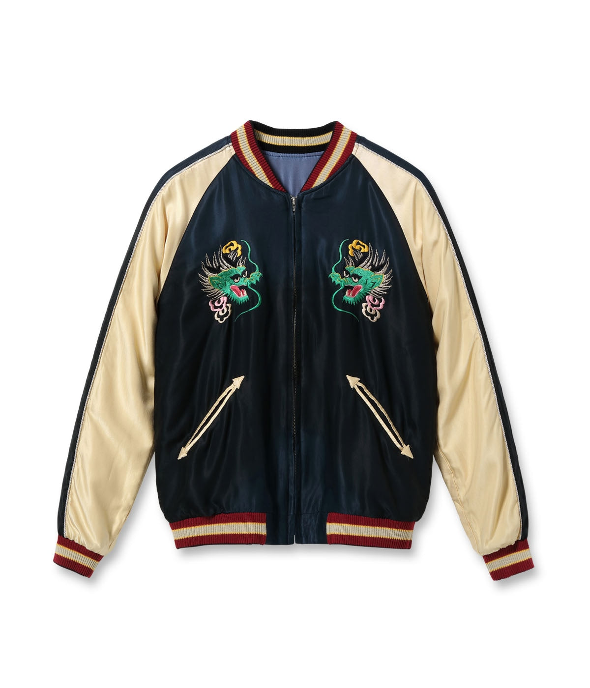 Early 1950s Style Acetate Souvenir Jacket “EAGLE & DRAGON” × “GREEN DRAGON” (AGING MODEL)