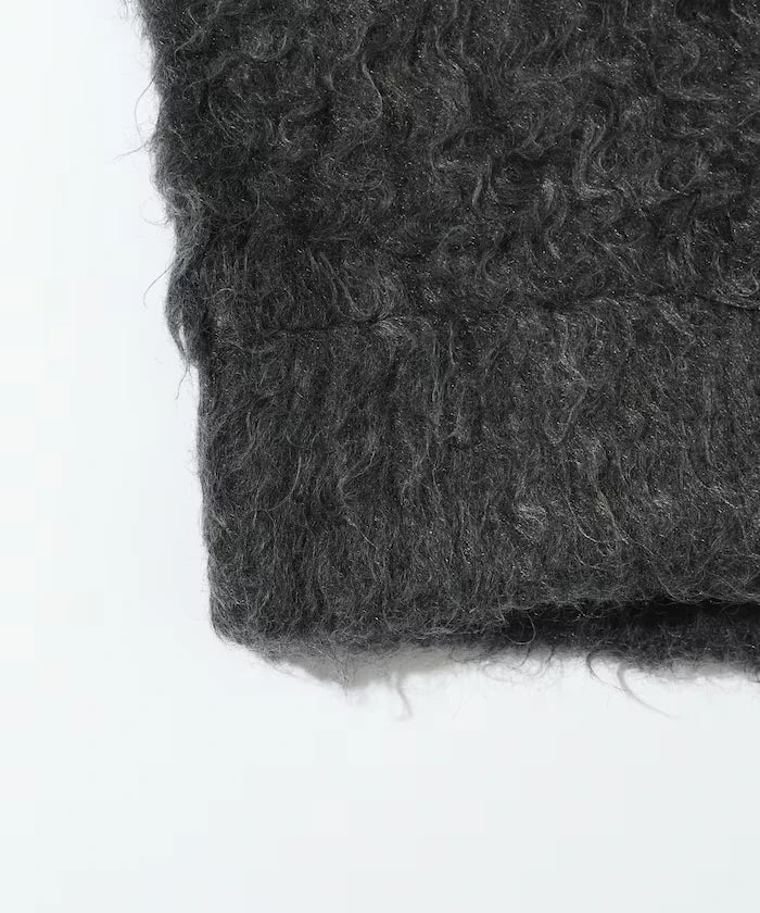 Variation Button Shaggy Knit Cardigan