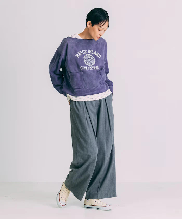Tuck Wide Slacks Pants
